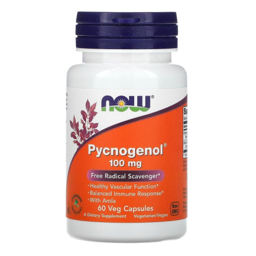 Pycnogenol (Пикногенол) 100 мг 60 капсул (NOW)