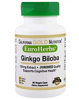 Ginkgo biloba 120 mg 60 капс (California Gold Nutrition)