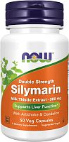 Double Strength Silymarin Milk Thistle Extract (силимарин двойной концентрации) 300 мг 50 вег капсул (NOW)