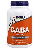 GABA 750 мг 200 капс (NOW)