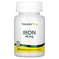Iron (Железо) 40 мг 90 таблеток (NaturesPlus)