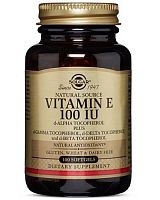 Vitamin E 100 IU (67 mg) 100 капс (Solgar)