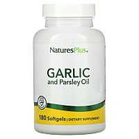 GARLIC and Parsley oil (Масло чеснока и петрушки) 180 softgels (NaturesPlus)