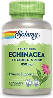 Echinacea Root with C & Zinc (Эхинацея с витамином С и цинком) 850 мг 100 капсул (Solaray)