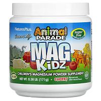 Animal Parade Mag Kidz магний для детей натуральный вишневый вкус 171 гр (NaturesPlus)