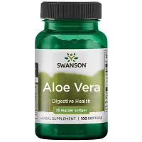 Super Herb Aloe Vera (Алоэ Вера) 25 мг 100 капсул (Swanson)