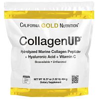 CollagenUP ( гидролизованные пептиды морского коллагена с гиалуроновой кислотой и витамином C, с нейтральным вкусом) 464 гр (California Gold Nutrition)