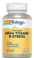 Mega B-Stress Time Released 120 вег капсул (Solaray)