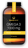 Omega 3 Natural Fish Oil Concentrate (Омега 3 Натуральный Концентрат Рыбьего жира) 100 капсул (Beauty Secret)