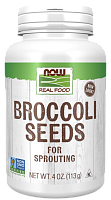 Real Food Broccoli Seeds (Семена брокколи) 113 г (NOW)