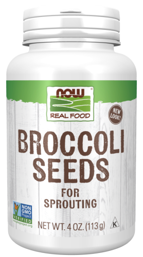 Real Food Broccoli Seeds (Семена брокколи) 113 г (NOW)