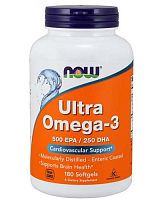 Ultra Omega-3 180 гел капс (NOW)