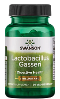 Lactobacillus Gasseri 3 Billion CFU (Lactobacillus Gasseri 3 млрд КОЕ) 60 вег капсул (Swanson)