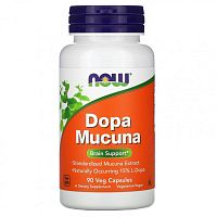 Dopa Mucuna (Экстракт семян мукуны) 90 вег капсул (NOW)