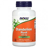 Dandelion Root (корень одуванчика) 500 мг 100 вег капсул (NOW)