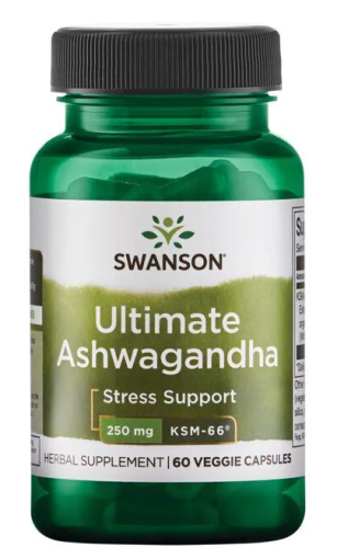 Ultimate Ashwagandha (Ашваганда KSM-66) 250 мг 60 вег. капсул (Swanson)