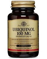 Ubiquinol Reduced CoQ-10 (Убихинол сокращенный кофермент CoQ-10) 100 мг 50 капс (Solgar)
