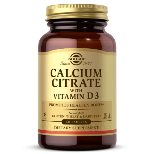 Calcium Citrate with Vitamin D3 (Цитрат кальция с витамином D3) 60 табл (Solgar)