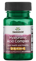 Hyaluronic Acid Complex (комплекс гиалуроновой кислоты) 33 мг 60 капсул (Swanson) СРОК ГОДНОСТИ ДО 04/24 !!!