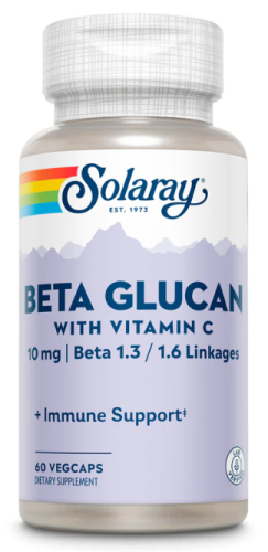 Beta Glucan 10 мг with vitamin C 60 капсул (Solaray)