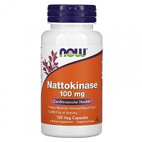 Nattokinase (наттокиназа) 100 мг 120 вег капсул (NOW)