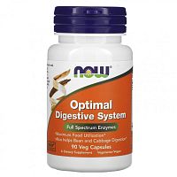 Optimal Digestive System (смесь пищеварительных ферментов) 90 вег капсул (NOW)