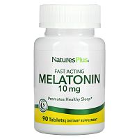 Melatonin (Мелатонин быстрого действия) 10 мг 90 таблеток (NaturesPlus)
