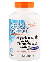 Best Hyaluronic Acid, with Chondroitin Sulfate 180 капс (Doctor's Best)