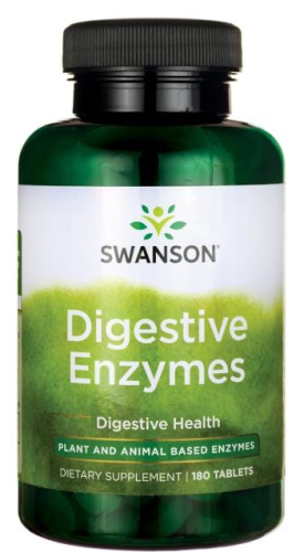 Digestive Enzymes (Пищеварительные ферменты) 180 таблеток (Swanson) СРОК ГОДНОСТИ ДО 04/24 !!!