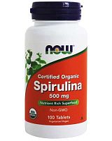 Spirulina 500 mg 100 табл (NOW)