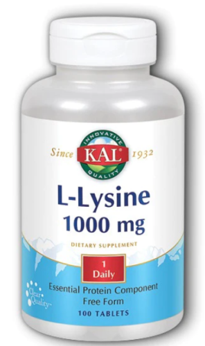 L-Lysine (L-лизин) 1000 мг 100 таблеток (KAL)