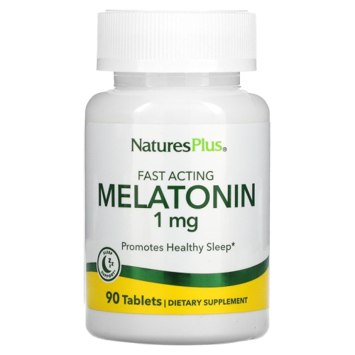 Melatonin (Мелатонин быстрого действия) 1 мг 90 таблеток (NaturesPlus)