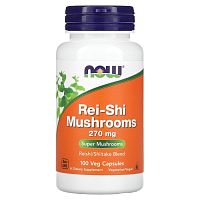 Rei-Shi Mushrooms (Грибы рейши) 270 мг 100 капсул (NOW)