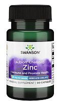 Albion Chelated Zinc (Хелатный цинк) 30 мг 90 капсул (Swanson)