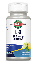 D-3 ActivMelt 5000 МЕ 90 лимон-лайм микро таблеток (KAL)