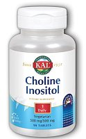 Choline Inositol Sustained Release (Холин Инозитол замедленного высвобождения) 500 мг 90 таблеток (KAL)