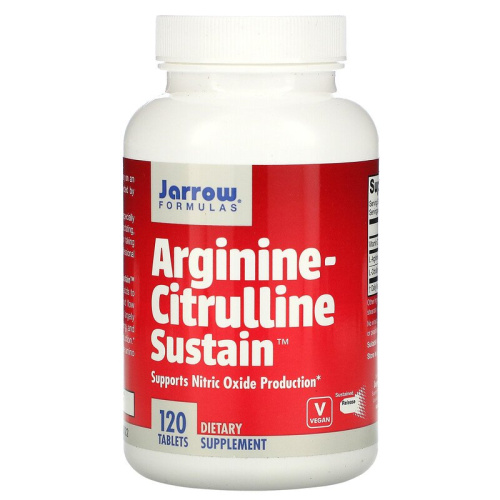 Arginine-Citrulline Sustain (аргинин и цитруллин) 120 таблеток (Jarrow Formulas)