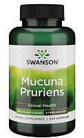 Mucuna Pruriens Standardized (Мукуна жгучая стандартизированная) 350 мг 200 капсул (Swanson)