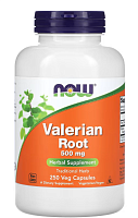 Valerian Root (Корень валерианы) 500 мг 250 вег капсул (NOW)