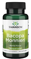 Bacopa Monnieri (Бакопа Монье) 250 мг 90 капсул (Swanson)
