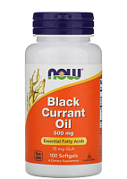 Black Currant Oil (масло черной смородины) 500 мг 100 капсул (NOW Foods)