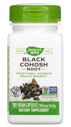 Black Cohosh Root (корень воронца кистевидного) 540 мг 100 вегетарианских капсул (Nature's Way) фото 3