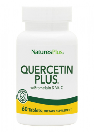 Quercetin Plus Кварцетин бромелаин 60 таблеток (Natures Plus)