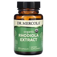 Dr. Mercola Organic rhodiola extract (Органический экстракт родиолы) 30 капсул