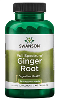 Full Spectrum Ginger Root (Корень имбиря полного спектра) 540 мг 100 капсул (Swanson)