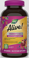 Alive! Women's 50+ Gummy Multivitamin (мультивитамины для женщин старше 50 лет) 150 жевательных таблеток (Nature's Way)