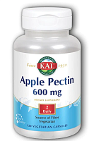 Apple Pectin (Яблочный пектин) 600 мг 120 вег капсул (KAL)