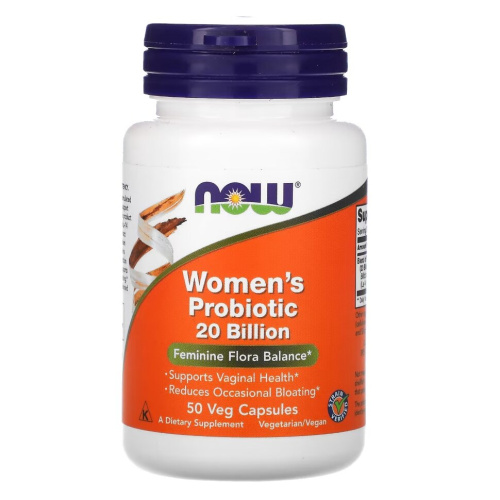Womens Probiotic (Женские пробиотики) 20 млрд 50 капсул (NOW)