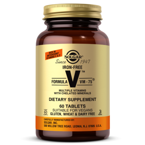 Formula VM-75 (комплексные витамины с микроэлементами в хелатной форме без железа) 60 табл (Solgar)