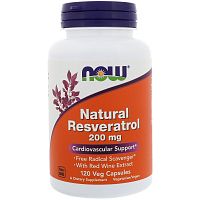 Natural Resveratrol (Натуральный ресвератрол) 200 мг 120 капсул (NOW)